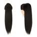 Feshfen 60cm Ponytail Extensions - Darkest Brown Synthetic Drawstring Hair Extensions for Women | Long Straight Braid - Buy Online on GoSupps.com