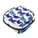 Beautiful blue napkin storage bag with fly-butterfly pattern portable menstrual cup with zipper for teenagers girls women women