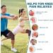 Beskey Knee Support (Pair) - Anti-Slip Knee Brace for Arthritic Relief & Injury Recovery - Medium Red - Buy Online on GoSupps.com