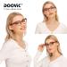 DOOViC 4-Pack Blue Light Blocking Reading Glasses for Women - Anti Eyestrain Classic Style Spring Hinge 1.75 Strength 4 Colors - Buy Online on GoSupps.com