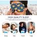 Haskirky Light Blocking Eye Mask - Adjustable for Deep Sleep & Meditation - Men and Women - Ideal for Travel & Office Use - Buy Online on GoSupps.com
