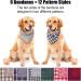 Remifa Dog Bandana 6PCS - Birthday Gift Washable Plaid Printing Bib Double Reversible Scarf Adjustable Accessories for Dogs and Cats - Buy Online on GoSupps.com