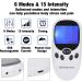 TENS Device for Pain Therapy - 2 Channels Muscle Stimulator with 8 Electrodes Pads | Effective Muscle Building & Pain Relief - Buy Online on GoSupps.com