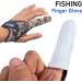 Dr.Fish 2 Piece Fishing Gloves | Casting 2 Finger Stall Protector for Saltwater Trolling Surf Fishing - Anti-Slice, Anti-Slip, Cozy Woolen Sheepskin | Size L - Buy Online on GoSupps.com
