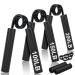 Hand Trainer ECCOGREATHand muscle trainer Grip Trainer stainless steel as material for more grip strength and strengthen forearm 3pcs-Black