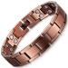 RainSo European Pure Copper Magnetic Health Bracelet For Men Magnetic Health Bracelet Black Gift Box
