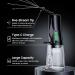 IPX7 Waterproof Ear Wax Flushing Kit - Effective Ear Cleaner with 3 Pressure Modes Rechargeable Safe Ear Wax Removal & 8 Tips - Black - Buy Online on GoSupps.com
