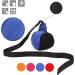 Dingo Gear 9 cm Training Toy Ball - Black & Blue with 65 cm Handle | French Nylcott IGP Obedience Game - Small Ball for Dogs - Buy Online on GoSupps.com