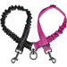 Slowton Adjustable Double Dog Leash for 2 Dogs - 360 Rotatable Reflective Black & Rose Red - Perfect for Small Dogs - Buy Online on GoSupps.com