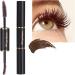 Makeup Mascara Waterproof Double Sided Eyelash Mascara for WomenEyelash Makeup Tool Long Lasting for Party Vacation Travel School Business Brown - Buy Online on GoSupps.com