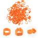 Beavorty 200 Pcs Pigeon Anklet Plastic Tags Bird Tags for Feet Foot Ring for Pigeon Belt Poultry 1.3X1.3CMx2pcs Orangex2pcs - Buy Online on GoSupps.com