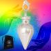 Esoteric pendulum silver drops | Universal metal pendulum (geobiology medicine reiki divination radionics...)