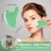 Esur Jade Gua Sha Facial Tool Set - 2 Pack Natural Jade Stone Face Massager for Eyes, Chin, Neck & Body Muscle Relaxation - Women's Gift - Buy Online on GoSupps.com