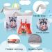 Shop Gray Squirrel Diaper Bag Wetbag - Waterproof Reusable with Zipper & 2 Pockets for Baby & Toddler Travel - Buy Online on GoSupps.com