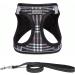 Suredoo Dog Harness for Small Dogs - Reflective Breathable & Leash Included - XS Black Checkered - Ideal for Puppies & Medium Dogs - Buy Online on GoSupps.com
