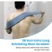 50 Loofah Back Scrubber - Extra Long Natural Flax Exfoliating Shower Tool for Deep Cleansing | Men & Women | Includes Wall Hook - Buy Online on GoSupps.com
