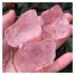 Natural Crystal Rough Natural Crystal Rough 3pcs Natural Pink Rose Quartz Crystal Rough Gemstone Specimen Home Goods