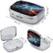Galaxy Space Print Pill Box - 2 Compartment Decorative Pill Organizer - Portable Metal Medicine Case for Pocket & Purse - Buy Online on GoSupps.com