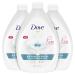 Dove Hand Wash For All Skin Types Antibacterial Protects from Skin Dryness 34 Fl. Oz (Pack of 3)