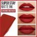 Maybelline Super Stay Matte Ink Liquid Lipstick in Ground-Breaker Maple Leaf Red - 0.17 Fl Oz - Buy Online on GoSupps.com