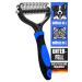 Decendo subfell brush for dogs & cats with medium to long hair |Animal hair brush against knotting |Perfect fur care with the cat brush & dog brush Unterwolle |Easy Groom Fellbrush M-L Underfellbrush M-L Blue