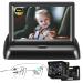 Zacro Baby Car Camera HD 1080P - 150 Viewing Angle Baby Car Seat Mirror with 360 Adjustable Camera & 4.3 Display - Baby Car Monitors with Night Vision Sticky Pad Mount - Baby Car Mirror Rear View 4.3inch HD 1080P II03(with anti-slip mat)