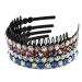 Yeshan Rhinestone & Crystal Teeth Comb Headbands for Women - Pack of 4 (Mixed Colors) - Buy Online on GoSupps.com