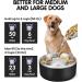 PETTOM Stainless Steel Dog Bowls - Durable Black Pet Food and Water Bowls - Buy Online on GoSupps.com