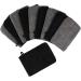 PHOGARY 10 Pack Microfiber Body Wash Mitts - Reusable Makeup Remover Gloves - European Style Bath Spa Cloth - Black and Grey (6.8 inch) - Buy Online on GoSupps.com
