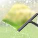 Silicone Bathroom Shower Squeegee with Hook Window Glass Wiper Scraper Cleaner for Bathroom Kitchen Car Glass Black - Buy Online on GoSupps.com