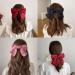 scicent Large Hair Bows Hair Barrettes Silky Satin Ribbon French Bowknot Hair Clips For Thick And Fine Hair Accessories For Women Girls Yellow - 9905 - Buy Online on GoSupps.com