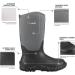 HISEA Men's Waterproof Insulated Rubber Rain Boots - Steel Shank Neoprene Mud Boots Outdoor 11 Grey - Buy Online on GoSupps.com