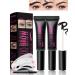 10 Pcs Waterproof Brow Gel Thickening Tinted Eyebrow Gel Eyebrows Filler Gel Long-Lasting Eyebrow Makeup for Women -02#Medium Brown 02# Medium Brown