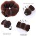 2 Pcs Bun Makers for Hair Brown Sponge Donut Ring Styler Bun Makers Easy Bun Makers Tool with Snaps and Hair band DIY Bun Styling 2 Sizes with 20 Pcs U-Clips. - Buy Online on GoSupps.com