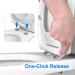 Hibbent Premium Elongated Toilet Seat with Cover(Oval) Quiet Close  One-Click to Quick Release  Easy Installation Never Loosen Hinge  Slow Close Toilet Seat and Cover  Easy Cleaning-White Color 18.5'' Elongated - Buy Online on GoSupps.com