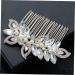 DOITOOL Wedding Hair Accessory Pearl Hair Clip Rhinestone Hair Comb Bridal Headpieces for Wedding Bridal Hair Comb Womens Barrettes for Hair Goody Hair Tiara Bride Jewelry Glass - Buy Online on GoSupps.com