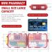 Travel Pill Organizer with Labels - Mini 7 Day Medication Holder | Cute Small Pocket Pharmacy for Vitamins & Fish Oil - Brown - Buy Online on GoSupps.com