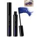 Blue Mascara Voluminous Waterproof Cat Eye Makeup Color Mascara for Eyelashes Best Volumizing Lengthening Curling Defining Washable Eye Lashes Party Stage Use Women Girl Valentine's Christmas Gift