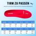 Orthopedic Insert Soles for Plantar Fasciitis & Heel Spur Relief | Unisex Shoe Insoles - Red EU (38-39) - 25cm - Buy Online on GoSupps.com