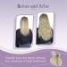 FSHINE Blonde Real Hair Extensions - 50cm Straight Tape-In Ombre Light Brown to Blonde 25g 10 Pieces - Virgin Hair Quality - Buy Online on GoSupps.com