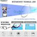 FEISEDY Women's Blue Light Blocking Rectangle Reading Glasses - Lightweight Anti-Glare Fox Style B2344 Black 1.5x - Buy Online on GoSupps.com
