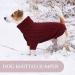 Warm Christmas Dog Sweater for Small Breeds | Liebeedd Fleece Jumper for French Bulldogs & Chihuahuas | Burgundy Red XS - Buy Online on GoSupps.com