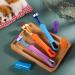 tonyg-p 3 Sided Dog Toothbrush with Silicone Finger Toothbrush Pet Toothbrush Addition Bad Breath Tartar Teeth Care for Small to Large Dogs Cats Cleaning Mouth (Orange Purple Blue) - Buy Online on GoSupps.com