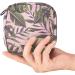 Large Capacity Women's Travel Storage Bag | Menstrual Cup Pocket & Makeup Organizer - Tropical Leaves Design - Buy Online on GoSupps.com