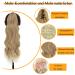 Premium Pference Extensions Long Wrapped Hair Ponytail | 60cm Clip-In Blond Hair Extensions for Women | Afro Braid Hair Part Ponytail 16/613 - Buy Online on GoSupps.com