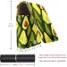 Leather Lipstick Case with Mirror | Mini Lip Gloss Organizer | Avocado Print Cosmetic Bag - Buy Online on GoSupps.com