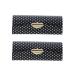 Black Polka Dot Lipstick Case With Mirror Purse Holder Set of 2