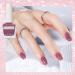 Pink Nail Polish Varnish Quick Dry Shimmering Purple Glitter Nail Gel Mermaid Long Lasting Nail Polish Breathable Nail Polish No Need Cure Chip-Resistant Nail Varnish DIY at Home Manicure - Buy Online on GoSupps.com