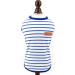 Smalllee Lucky Store Summer Dog Clothing - Striped Sleeveless T-Shirt for Small & Medium Dogs Cats - Teacup Yorkie Chihuahua - Medium Blue - Buy Online on GoSupps.com