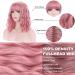 BERON 14 Women Girls Short Curly Synthetic Wig with Bangs - Lovely Pink 14 Inch - Buy Online on GoSupps.com